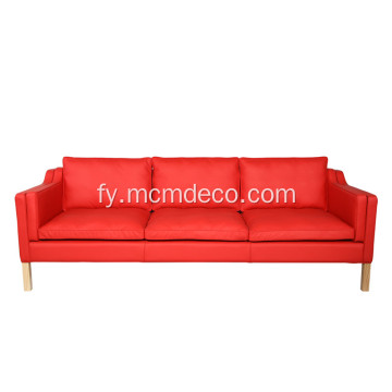 Moderne learene sofa Mogensen 2213 3-sitbank